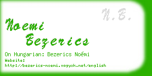 noemi bezerics business card